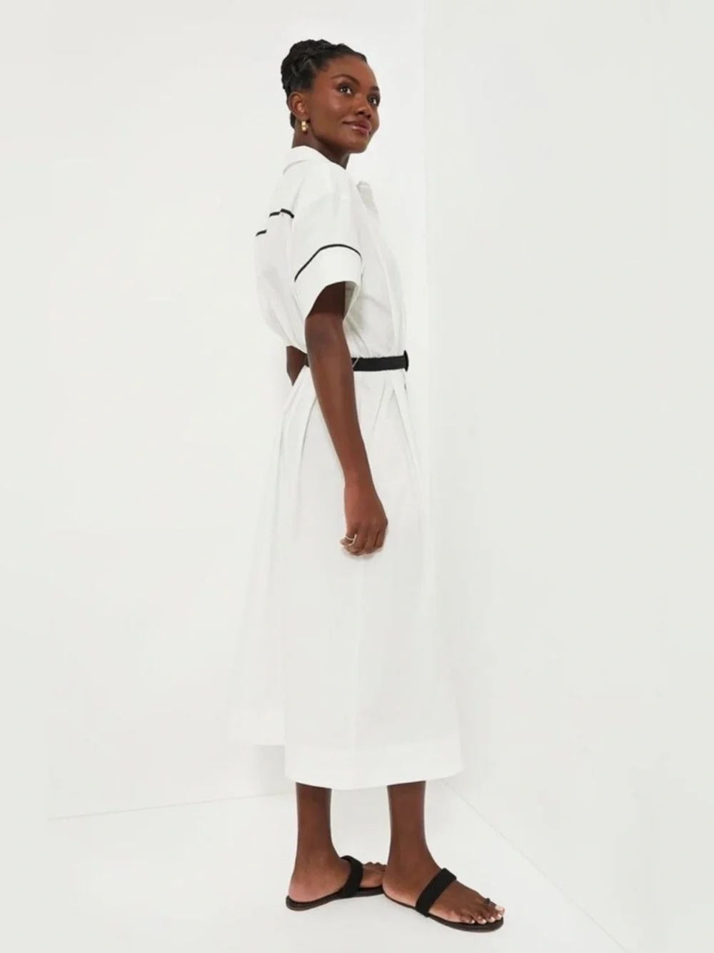 TUCKERNUCK White Piped Kate Midi Dress Size XXXL - Picture 2 of 9